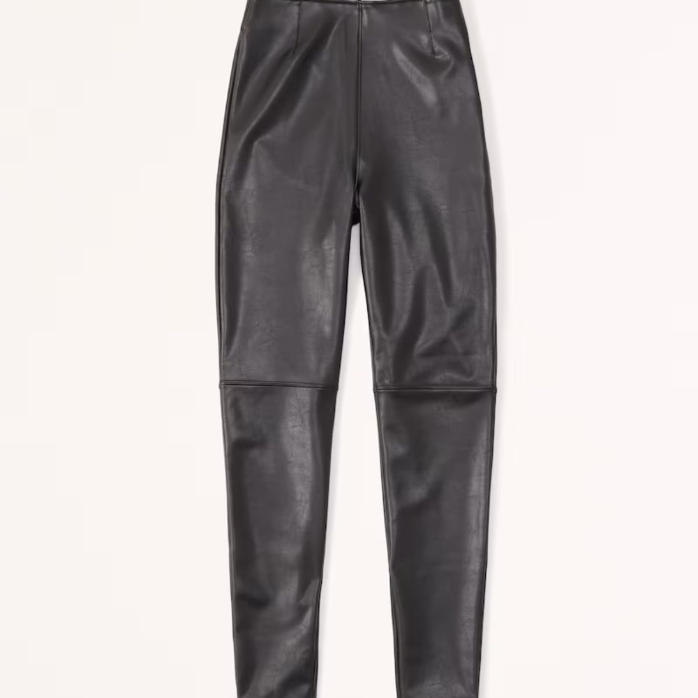 Abercrombie vegan leather leggings XXS PETITE